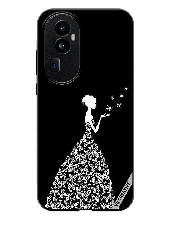 VR CREATIVE Protective Case Cover For Oppo Reno 10 Pro Plus Girl In Butterfly Dress Design Multicolour  - Image 1