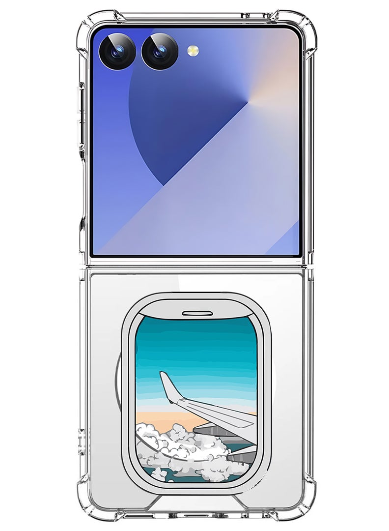 Theodor Magnetic Case for Samsung Galaxy Z Flip 7 Compatible with MagSafe Wireless Charging, Shockproof Phone Bumper Cover Window-01 - Image 1