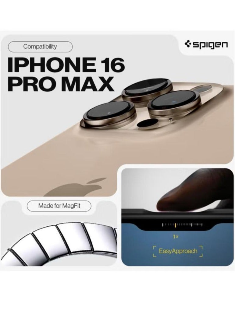 Spigen Tough Armor MagFit AI for iPhone 16 Pro Max Case Cover MagSafe with Kickstand (2024) - Gunmetal - Image 2