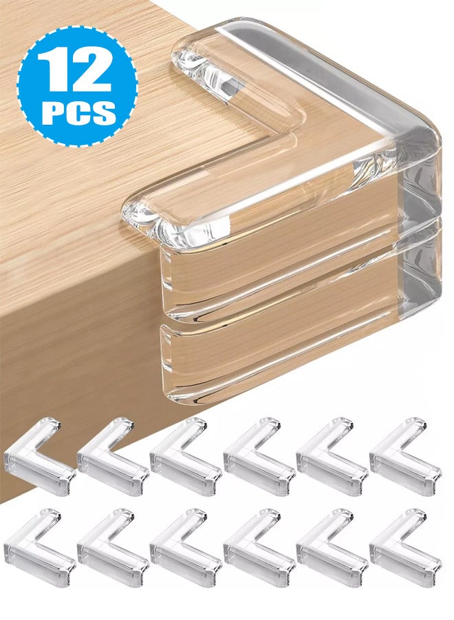 12 Pack Corner Guards, Furniture Corner and Edge Safety Bumpers, Baby Proofing Corner Covers Protectors, Baby Proof Bumper, Cushion to Cover Sharp Furniture, Table Edges - Image 1