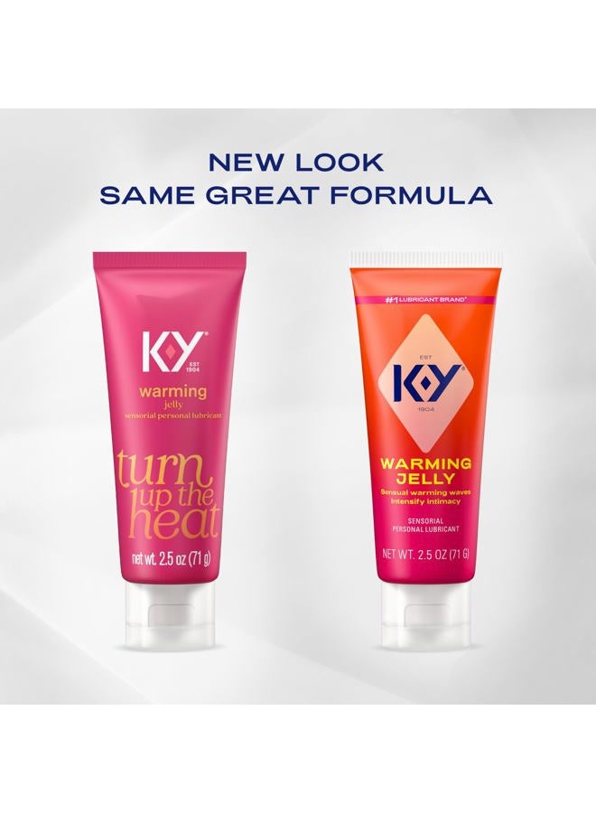 K-Y جيل دافئ مزلق شخصي (2.5 أونصة) ، مزلق دافئ غير دهني متميز للنساء والرجال والأزواج - Image 2