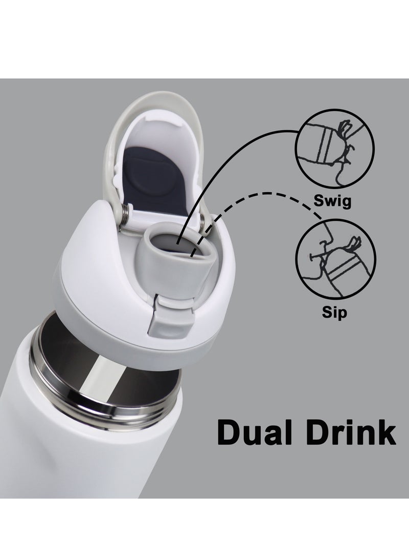 GIFUBOWA Insulated Stainless Steel Water Bottle with Straw BPA-Free Sports Water Bottle Great for Travel 750ml - Image 2