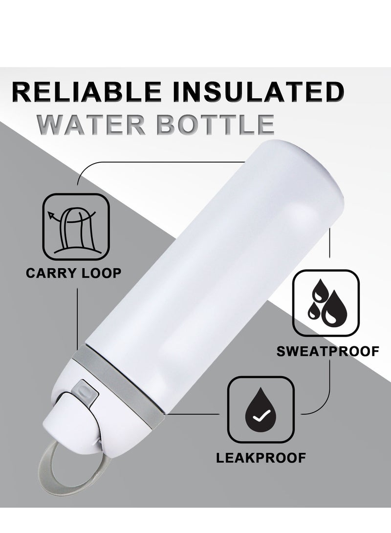 GIFUBOWA Insulated Stainless Steel Water Bottle with Straw BPA-Free Sports Water Bottle Great for Travel 750ml - Image 5