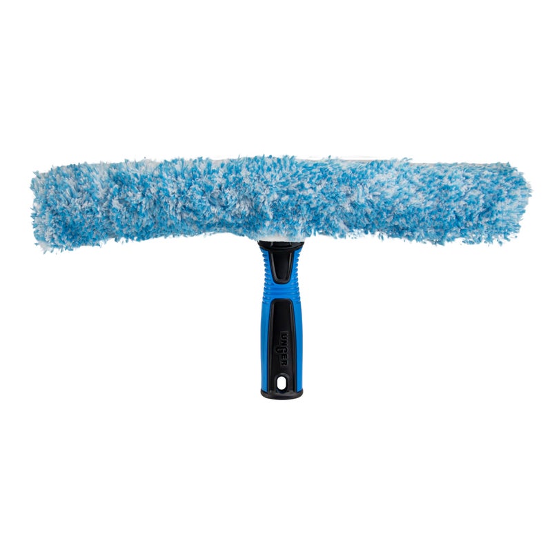 Unger Professional Connect and Clean 14" Window Scrubber Washer for Glass Cleaning, Commercial and Residential Washing, Multipurpose Tool, Gentle on Windows, Reusable Microfiber Sleeve - Image 1