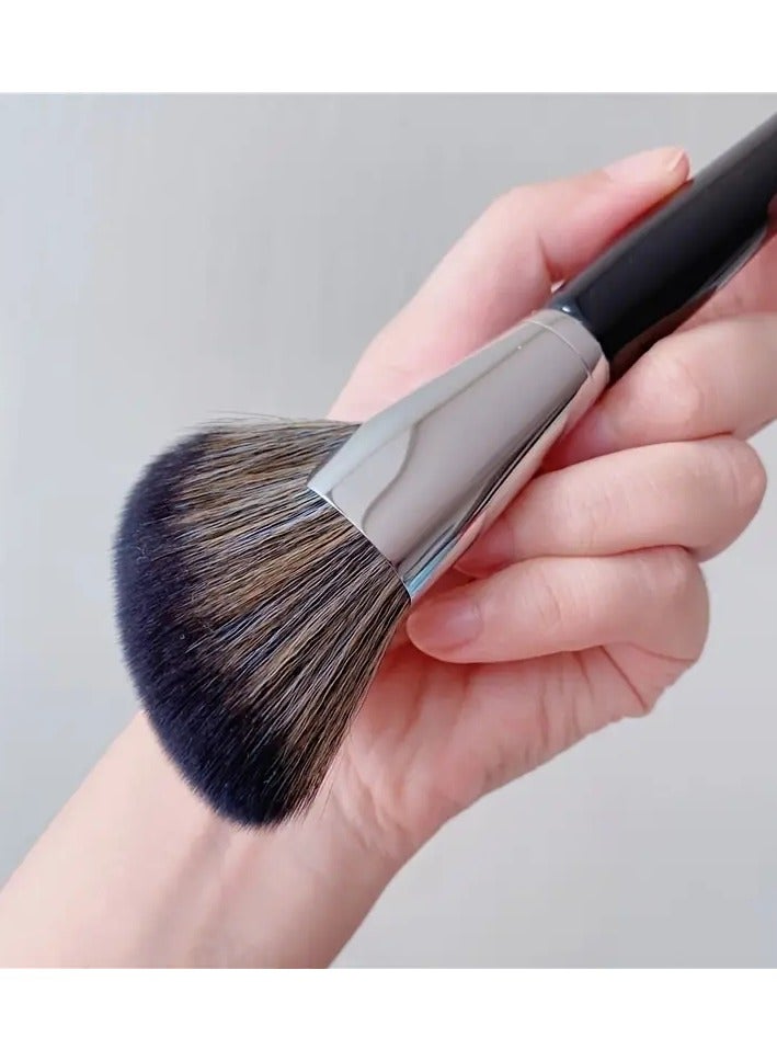 ORiTi Face Contour Makeup Brushes Fan Shaped Professional Powder Blush Highlighter Bronzer V Face Silhouette Cosmetic Brush Tool - Image 4