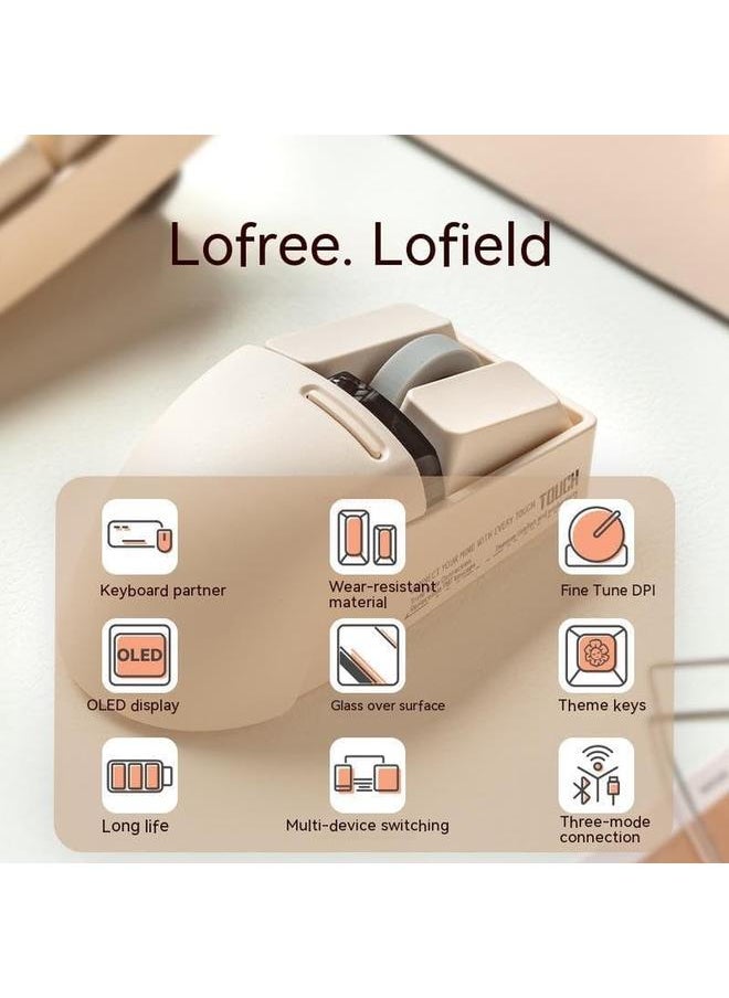 Lofree 2.4G Wireless Mouse Oled Display Screen Three Mode Reсһаrɡеable Gaming Mouse Pc Gamer Mouse Office Laptop Accessories B