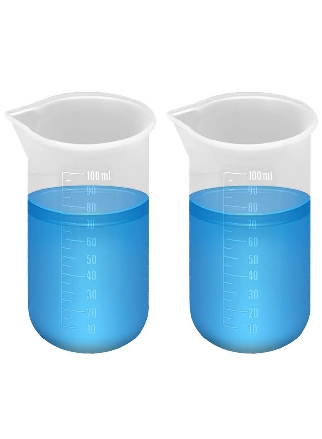 PEUTIER 2pcs Laundry Measuring Cup, 100ml Silicone Liquid Measuring Cups Reusable Laundry Detergent Measuring Dispenser Cup for Liquid Detergent Home Dormitory, No More Mess or Leaks - Image 1
