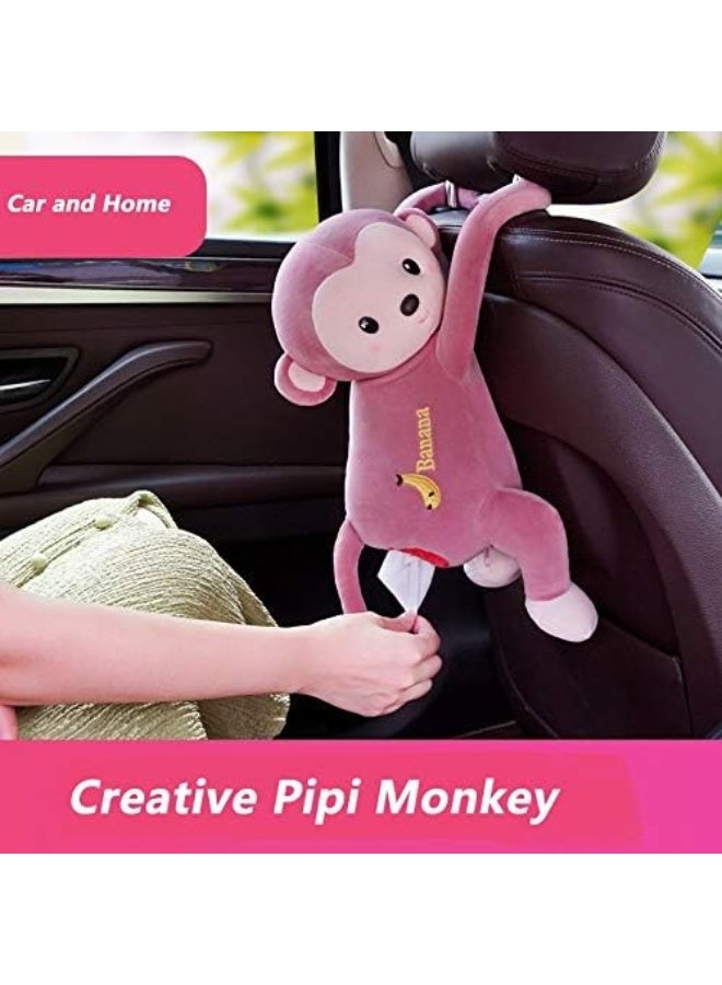 Generic Portable Monkey Tissue Box Home Office Auto Automobile Car Tissue Box Cover Napkin Paper Holders Cases Car Organization  - Image 3