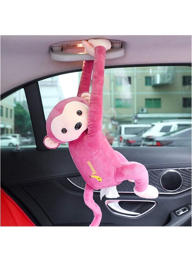 Generic Portable Monkey Tissue Box Home Office Auto Automobile Car Tissue Box Cover Napkin Paper Holders Cases Car Organization  - Image 1