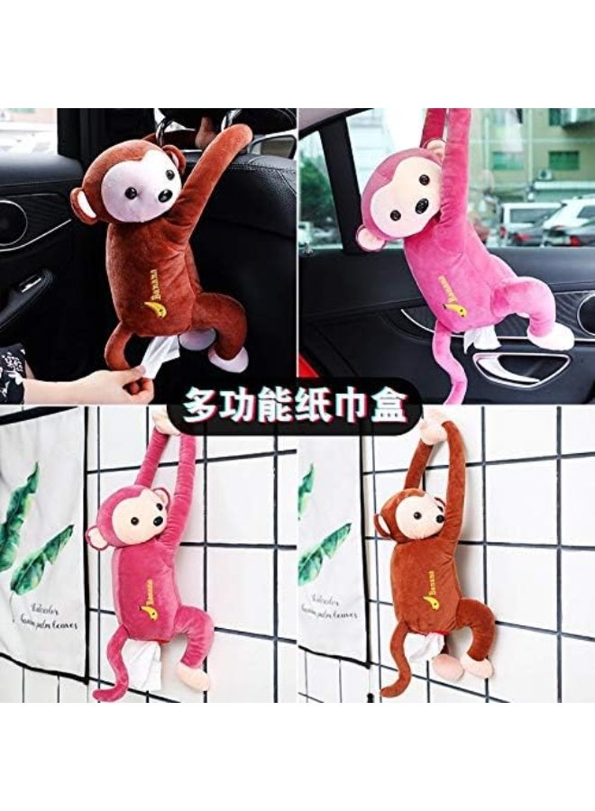 Generic Portable Monkey Tissue Box Home Office Auto Automobile Car Tissue Box Cover Napkin Paper Holders Cases Car Organization  - Image 2