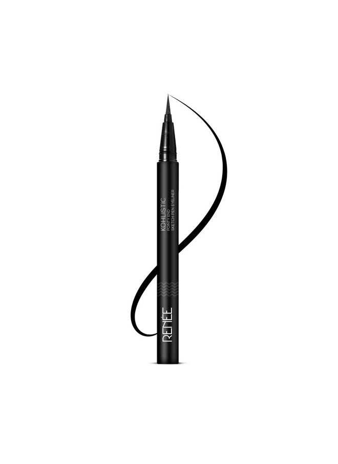 Renee - Pointy End Sketch Pen Eyeliner Black 1.5 Ml Matte Light Weight Smudge Proof Water Resistant Highly Pigmented Long Lasting With One Stroke Application Formula - Image 1