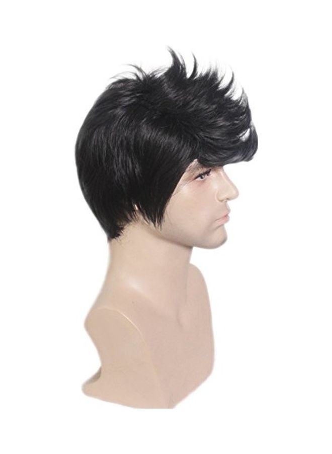 رايت أون باروكة بشعر قصير أسود - Image 3
