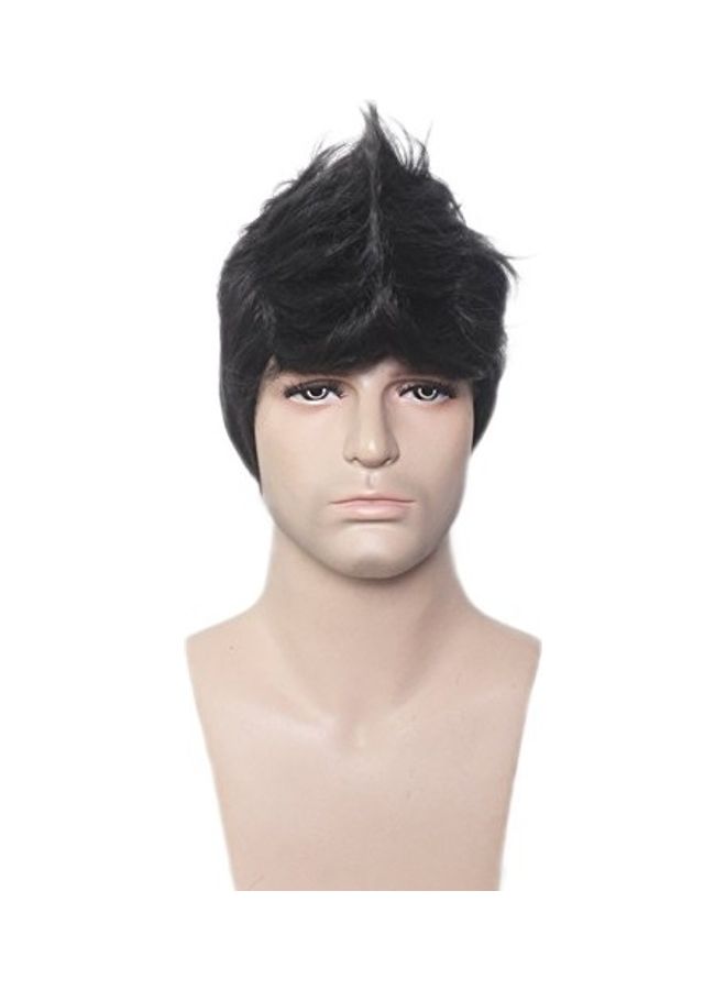 رايت أون باروكة بشعر قصير أسود - Image 2