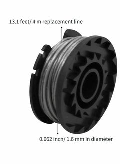 Y&D 3Pcs Grass Trimmer Accessories Spools, Replacement 13.1Feet x 0.062inch/ 4 m 1.6 mm Spool Line Strimmer and Compatible with ART 23SL, for 26SL  - Image 2