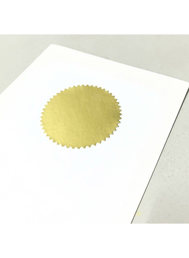 TownStix 200 Pack, Gold Foil Seal Stickers for Certificates - 2" Diameter - Image 4