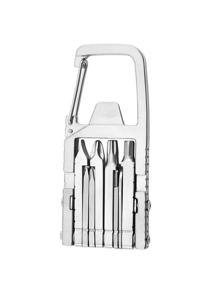 Pocket multi-tool keychain multi-function screwdriver outdoor folding screwdriver opener suitable for outdoor camping - Image 1