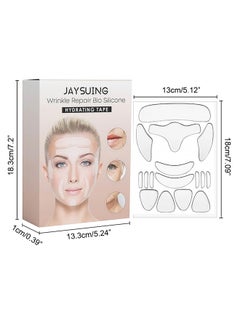 Jaysuing 16 Pcs Face Wrinkle Patches, Forehead Wrinkle Patches, Face Tape for Wrinkles, To Reduce Fine Wrinkles,Anti Wrinkle Facial Patches Overnight To Smooth Eye, Mouth, Forehead Wrinkles  - Image 2