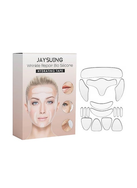 16 Pcs Face Wrinkle Patches, Forehead Wrinkle Patches, Face Tape for Wrinkles, To Reduce Fine Wrinkles,Anti Wrinkle Facial Patches Overnight To Smooth Eye, Mouth, Forehead Wrinkles