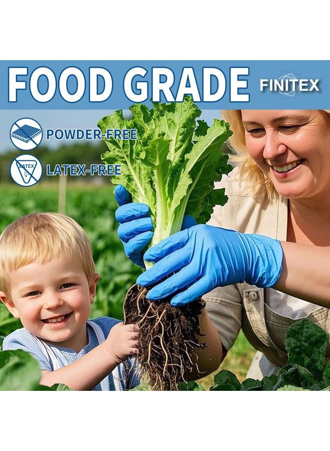 FINITEX Blue Disposable Nitrile Gloves, 3.5g/3.2mil, Rubber Powder-Free Latex-Free, Exam Gloves, Medical Gloves, LARGE, 200 PCS/BOX - Image 3