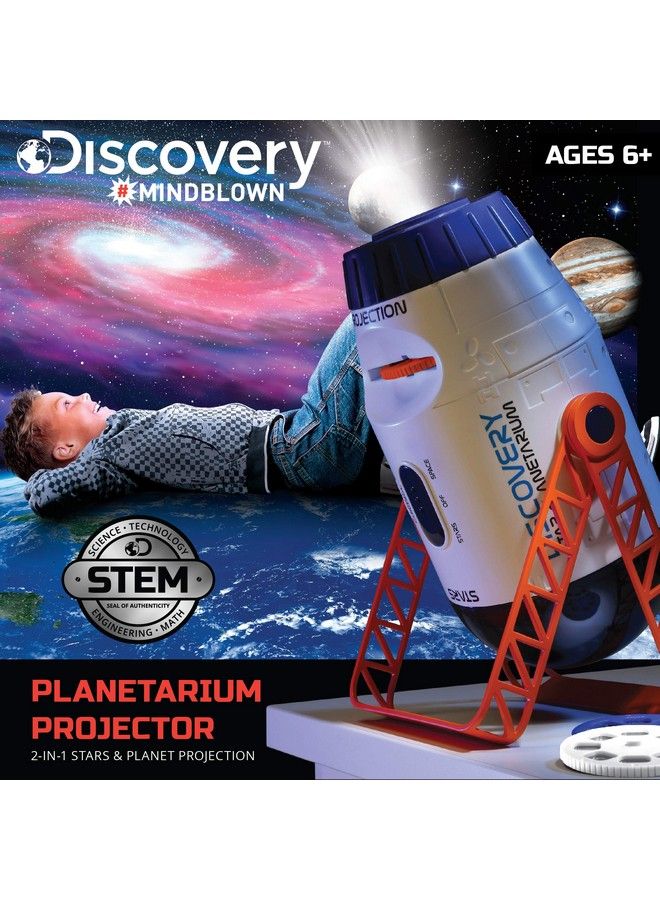 Discovery Kids Discovery Mindblown 2 In 1 Reversible Planetarium Space Projector 24 Images 360 Degree Rotation Moving Stars And Stationary Modes Displays Planets Nebula Stars Constellations Kids Astronomy Toy - Image 3