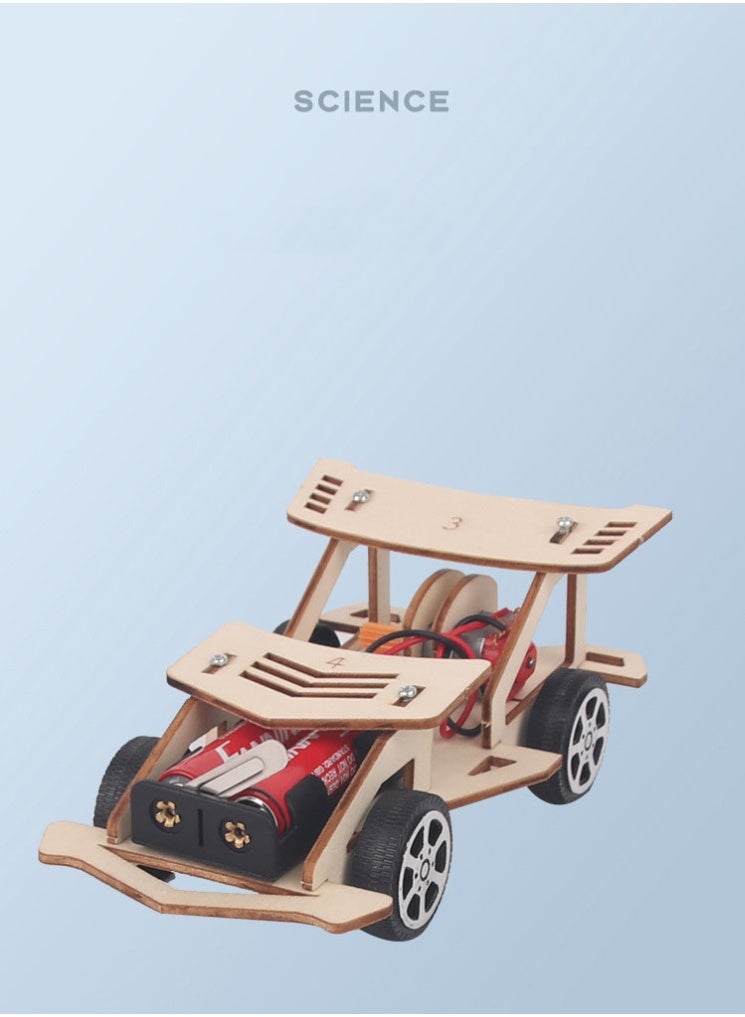 هالامودو حالك الإبداع الخشبية الكهربائية । سباق الطفل لاجراء تجارب علمية عملية كيت । مهام STEM لعبك । للطلبة । للنموذج للمركبات الكهربائية الخشبية । المشاريع الفيزيائية تطوير بالقدرات الذهنية والإبداعية । । بمبادئ لتعلم الكهربائية الأساسية العلمية । ألعاب تصميم الأمن الإيكولوجي الأبوة - Image 1