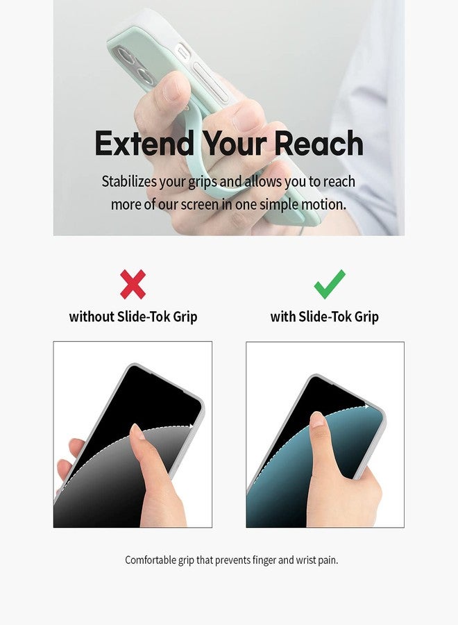 GOOSPERY SlideTok Phone Grip Strap [4-Pack] Silicone Portable Telescopic Finger Strap Bracket Kickstand Universal Mobile Phone Stand Holder for Most Smartphone and Tablets - Image 3