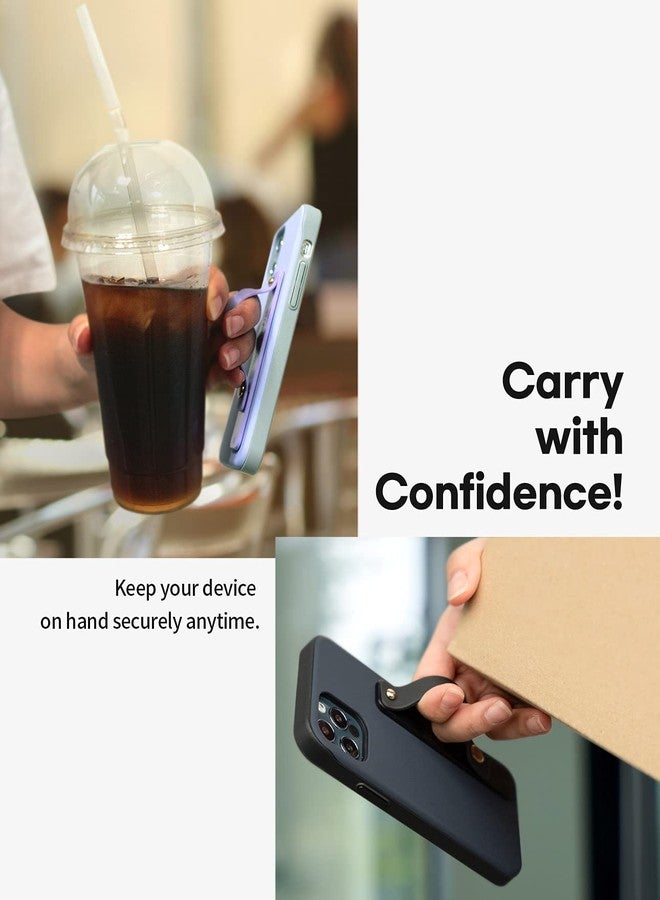 GOOSPERY SlideTok Phone Grip Strap [4-Pack] Silicone Portable Telescopic Finger Strap Bracket Kickstand Universal Mobile Phone Stand Holder for Most Smartphone and Tablets - Image 2