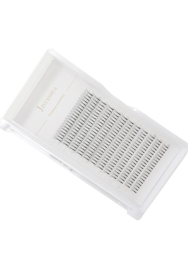Adiya Soft Natural Premade Volume 2D Fans Eyelash Extension 0.10 Thickness 8-14mm Handmade Premade Cluster Volume Fans Faux Mink Lashes 3d (12mm, 3D-0.10-C) - Image 2
