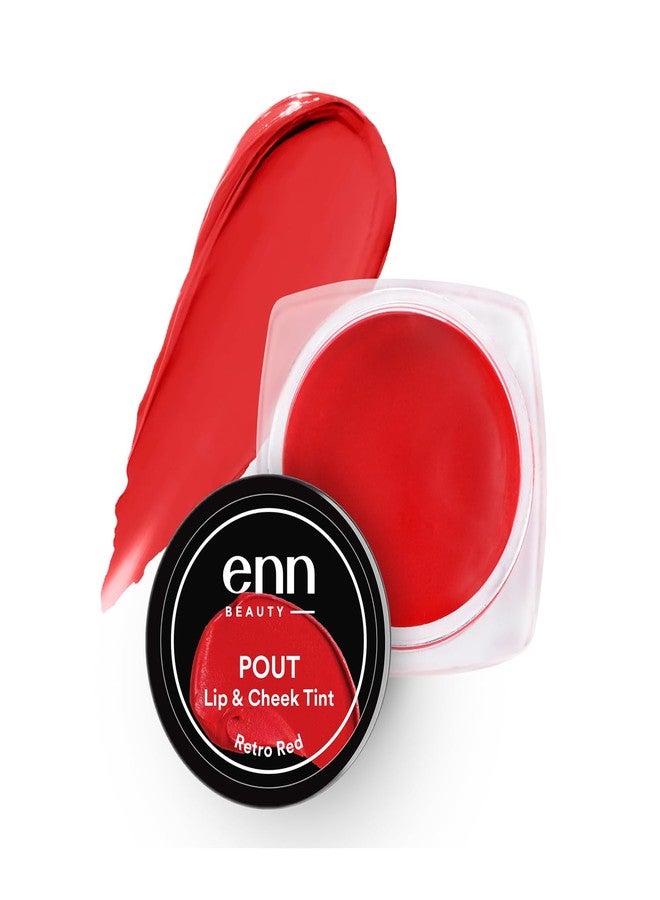 Enn Beauty Pout Lip, Cheek & Eyeshadow Tint with SPF 10 with The Goodness of Jojoba & Avocado Oil, Natural Blush for Women, Long Lasting, Sls & Paraben Free - Retro Red, 5gm - Image 1