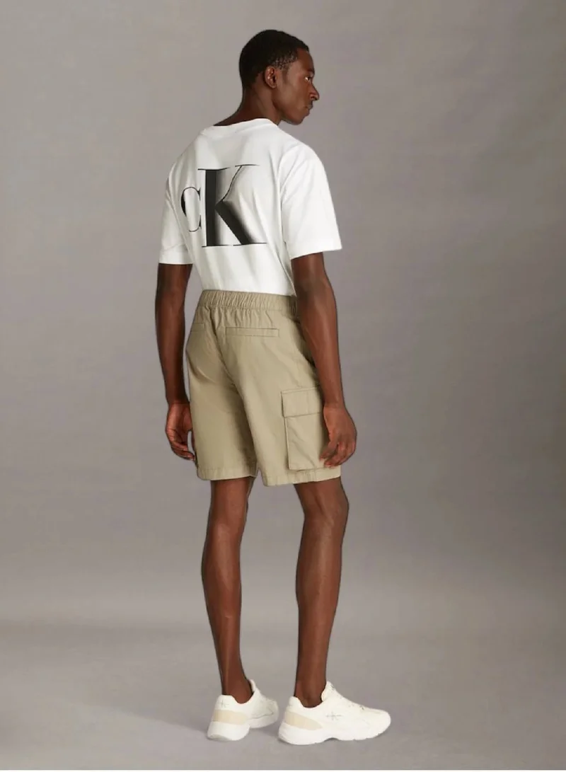 Calvin Klein Jeans Stone Gray Cargo Shorts for Men | Best Price UAE