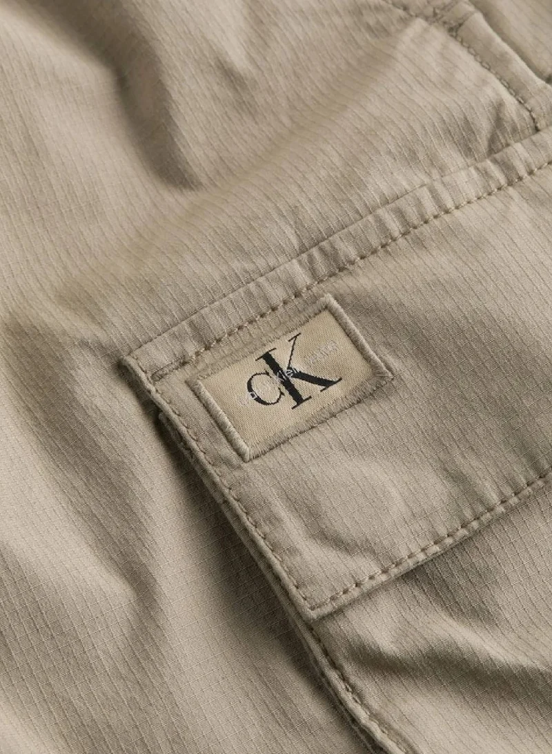 Calvin Klein Jeans Stone Gray Cargo Shorts for Men | Best Price UAE