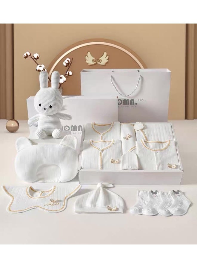 TUMAMA 22PCS Newborn Baby Gift Set, Newborn Layette Gift Set for Boys and Girls, Babies Essential Clothes Accessories with Baby Blanket, 100% Premium Cotton, for Spring Summer Autumn Winter Four Seasons - Image 3