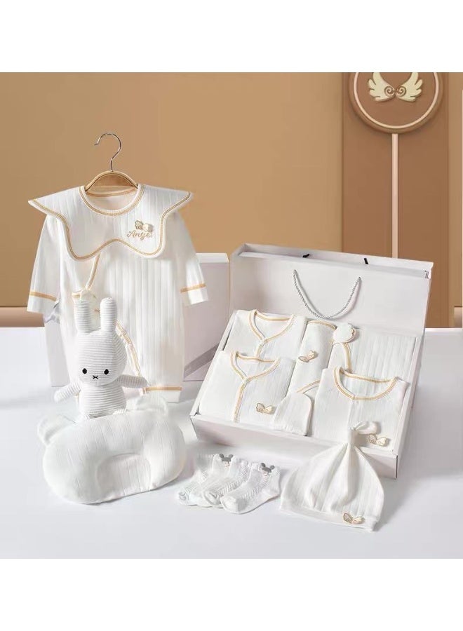 TUMAMA 22PCS Newborn Baby Gift Set, Newborn Layette Gift Set for Boys and Girls, Babies Essential Clothes Accessories with Baby Blanket, 100% Premium Cotton, for Spring Summer Autumn Winter Four Seasons - Image 4