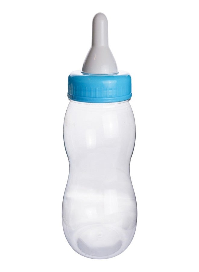 EVER SHINE Evershine Plastic Baby Bottle Bank, 13" Blue Fillable Baby Shower Bank, Plastic Jumbo Baby Favor Bottle Centerpiece - Image 2
