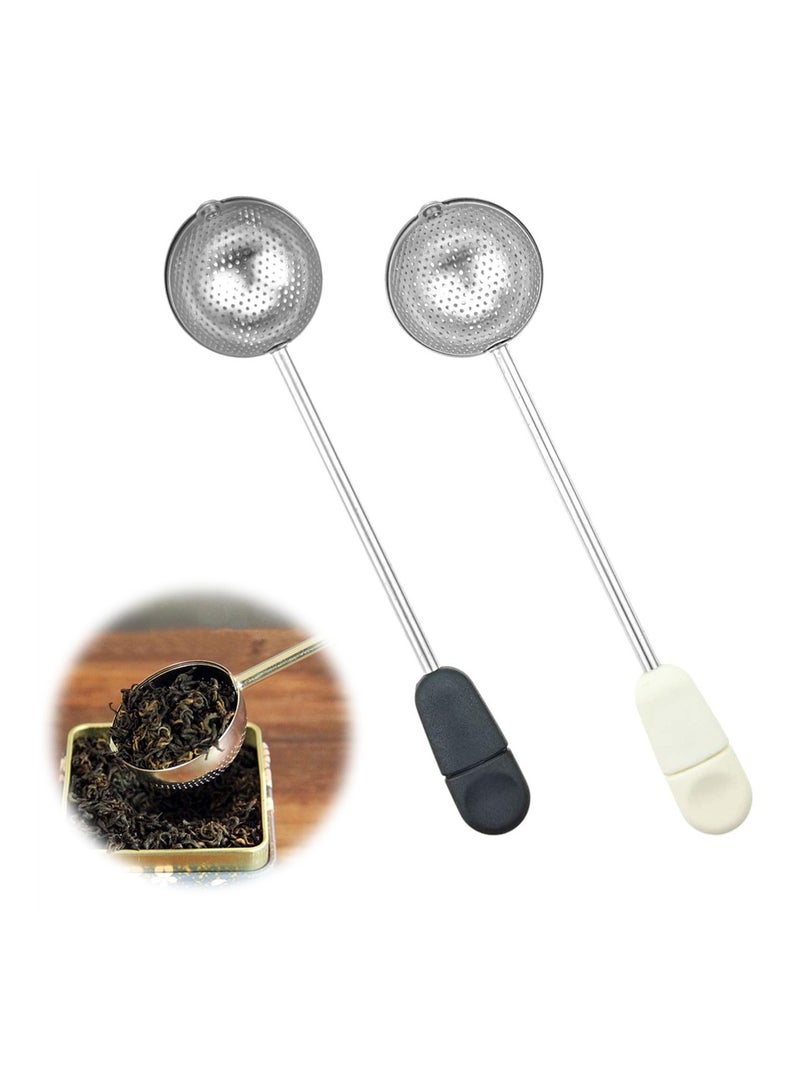 SYOSI 2 Pack Stainless Steel Mesh Twisting, Tea Ball Infuser Loose Leaf Tea Infuser Strainers Reusable Loose Leaf Tea Steeper Stainless Steel for Natural Tea & Coffee - Image 1