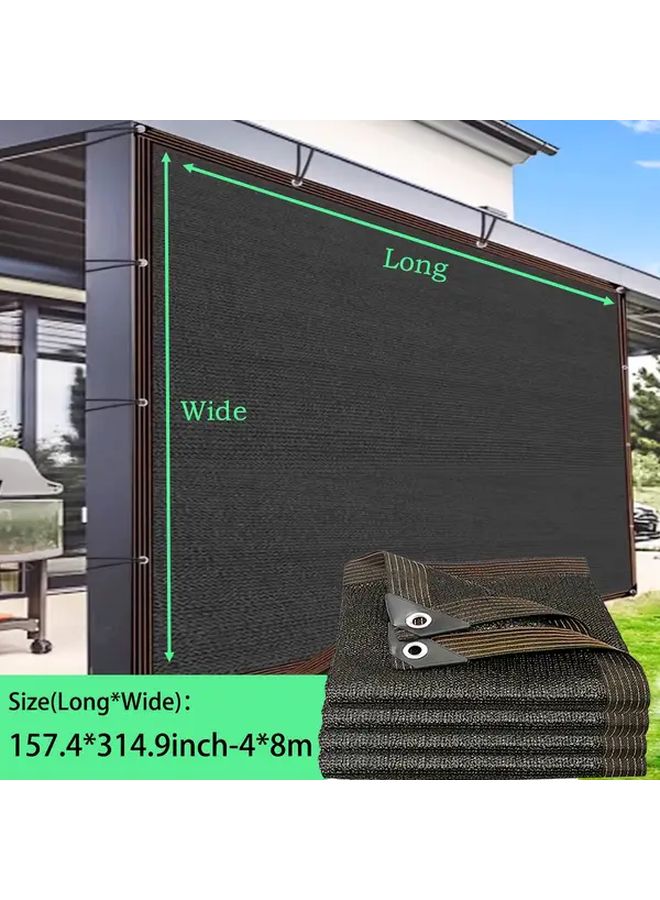 مظلة شمس مستطيلة كبيرة 5 × 10 أمتار، قماش HDPE متين لمختلف الأحوال الجوية - Image 4