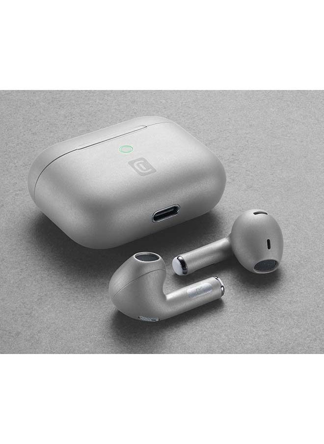 Cellularline - CELLULARLINE TWS Crystal Earphones ENC Grey - Image 1