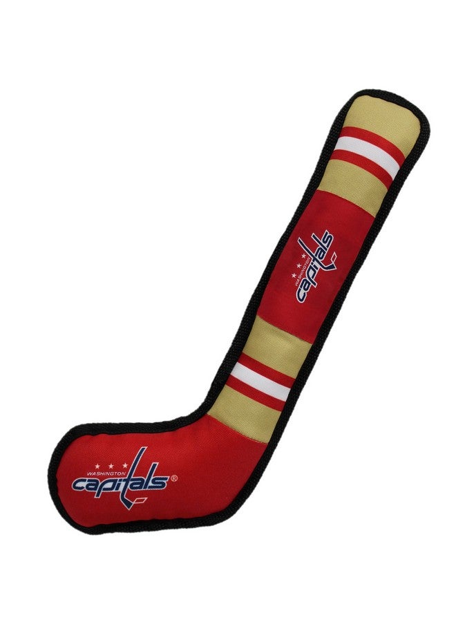 Pets First Pets First Dog Toy Tough Nylon with Inner Squeaker Licensed by NHL Washington Capitals Hockey Stick Toy for Dogs & Cats Play Hockey with Your Pet , 16 inch (Pack of 1) (CAP-3232) - Image 2