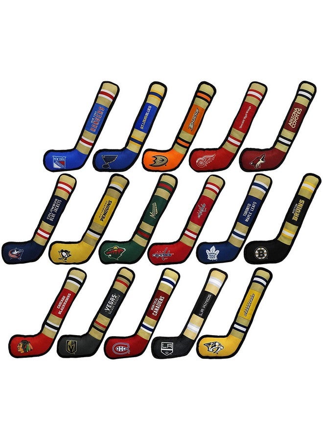 Pets First Pets First Dog Toy Tough Nylon with Inner Squeaker Licensed by NHL Washington Capitals Hockey Stick Toy for Dogs & Cats Play Hockey with Your Pet , 16 inch (Pack of 1) (CAP-3232) - Image 1