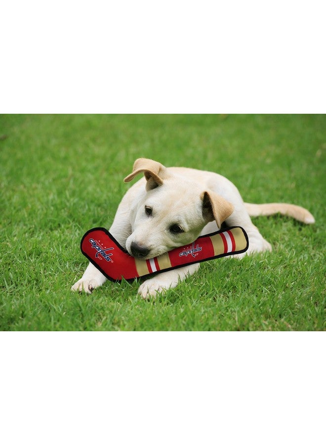 Pets First Pets First Dog Toy Tough Nylon with Inner Squeaker Licensed by NHL Washington Capitals Hockey Stick Toy for Dogs & Cats Play Hockey with Your Pet , 16 inch (Pack of 1) (CAP-3232) - Image 4