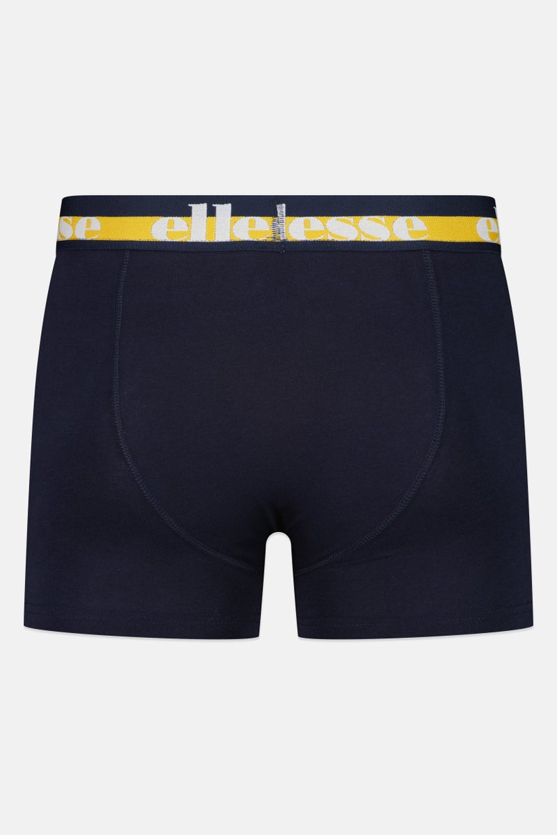 Ellesse Men 3 Pieces Brand Logo Trunks, Multicolor - Image 2