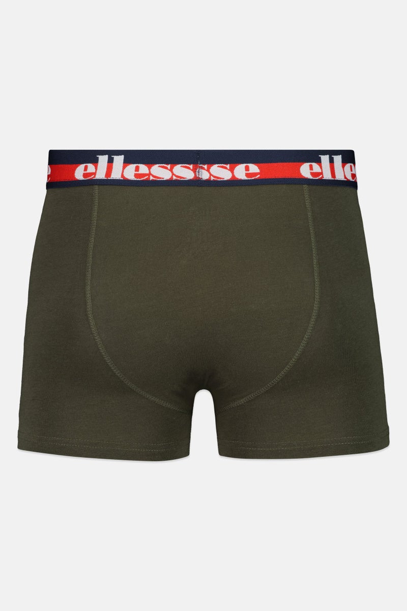 Ellesse Men 3 Pieces Brand Logo Trunks, Multicolor - Image 3