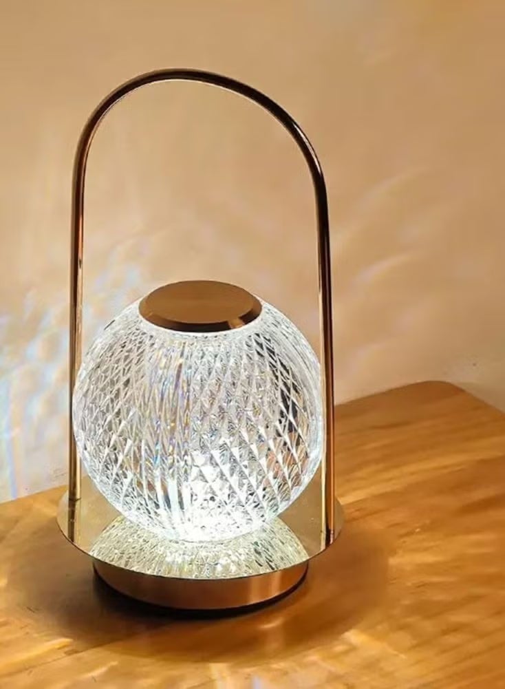 Retro metal hand -up atmosphere Lights bedroom bedside simple creative desk lamp USB charging outdoor camping small night lamp - Image 2