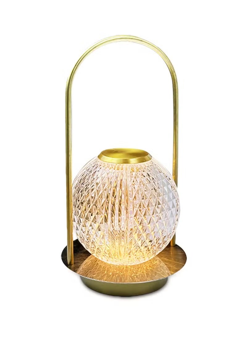 Retro metal hand -up atmosphere Lights bedroom bedside simple creative desk lamp USB charging outdoor camping small night lamp - Image 1