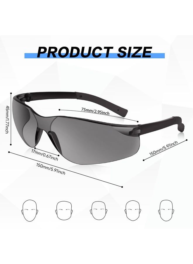 WFEANG Clear Safety Glasses Set,Ansi z87.1 Certified with Scratch and Impact Resistant Goggles for Men and Women - Image 2