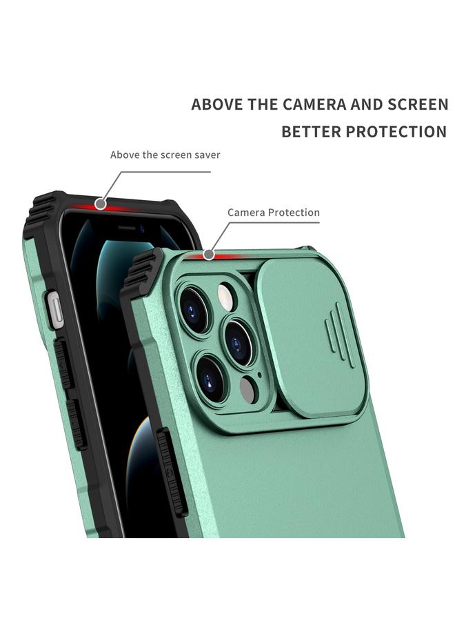 Zaboon Case For iPhone 12 Pro Max Stereoscopic Holder Sliding Camshield Phone Case - Image 5
