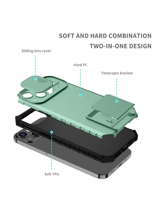 Zaboon Case For iPhone 12 Pro Max Stereoscopic Holder Sliding Camshield Phone Case - Image 4
