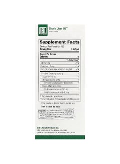 Bell Lifestyle Bell Lifestyle, Shark Liver Oil, 120 Softgels  - Image 2