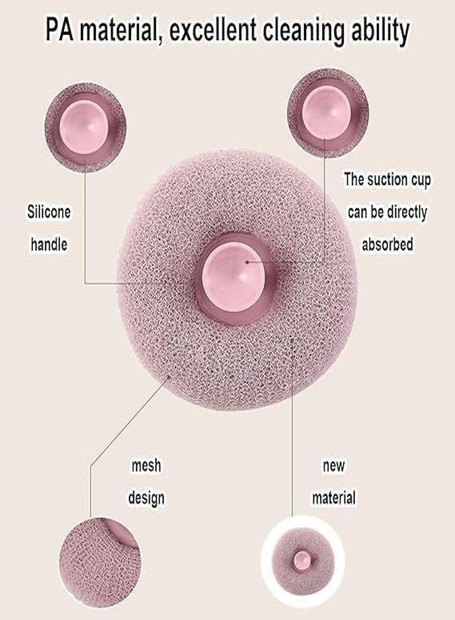 OVERSEASE Large Bath Loofah Sponge Scrubber Exfoliator for High Lather Cleansing (MULTICOLOUR) - Image 3