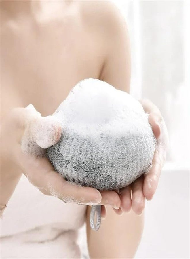 OVERSEASE Large Bath Loofah Sponge Scrubber Exfoliator for High Lather Cleansing (MULTICOLOUR) - Image 2